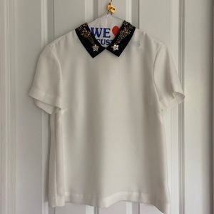 Draper James 100% silk top